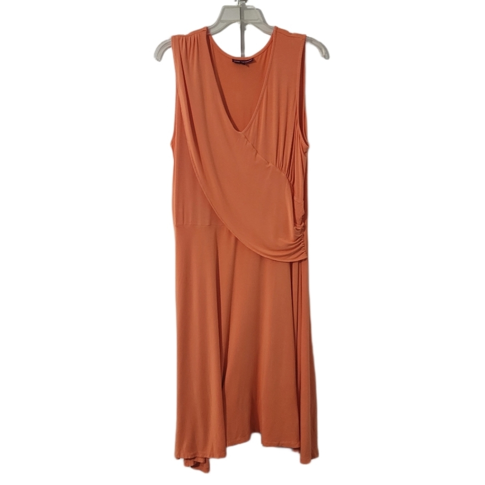 Jessica London  Women's Plus Size 24  Sleeveless  Faux Wrap  Maxi Dress  Orange